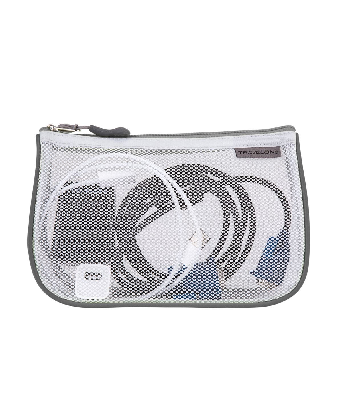Travelon Set Of 3 Assorted Piped Pouches In Cool Tones