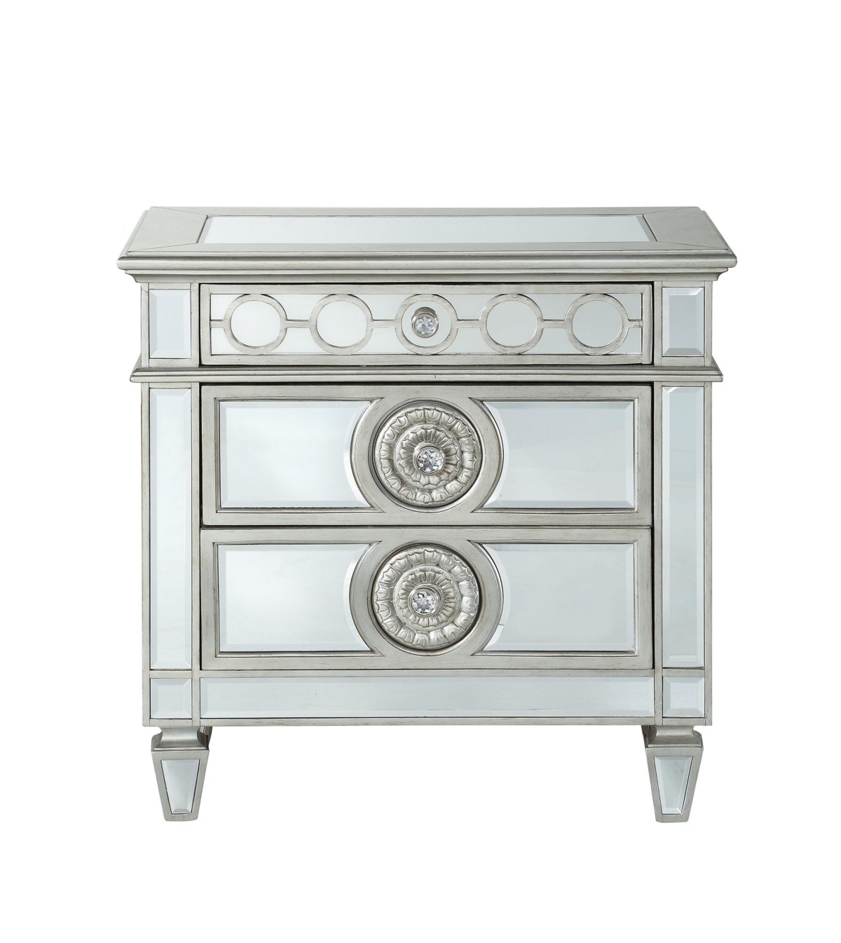 Streamdale Furniture Varian Nightstand In Mirrored