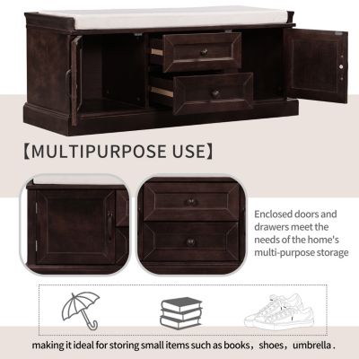 Multipurpose Storage Bench with Cushion