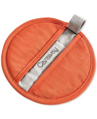 2-Piece Cotton Solid-Color Round Potholder Set