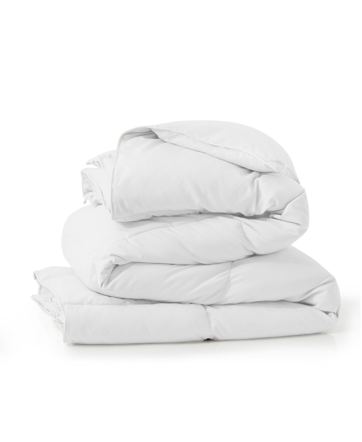 Unikome All Season Warmth Goose Feather Down Fiber Comforter, California King In White