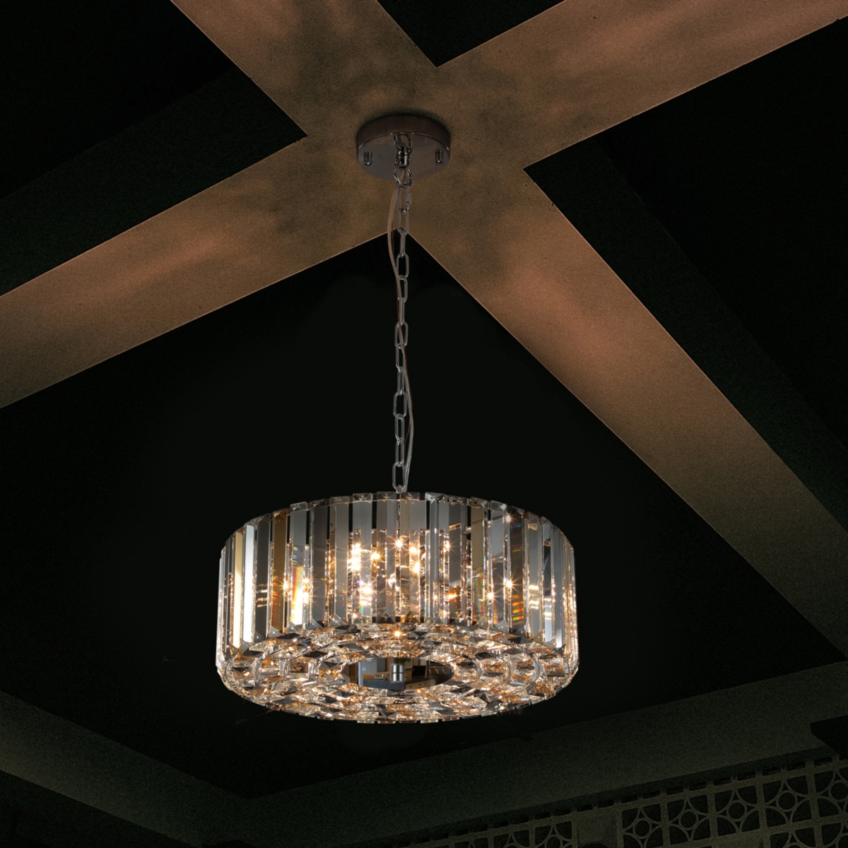Streamdale Crystal Chandelier Round Luxury Lamp