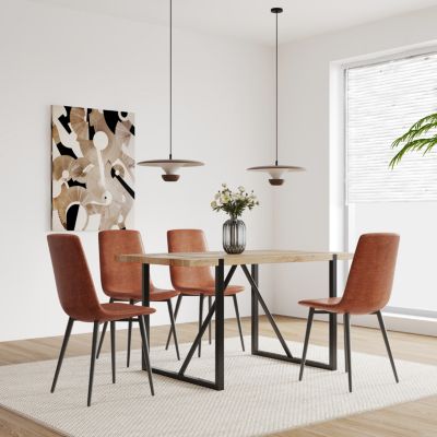 Industrial Wood Dining Table