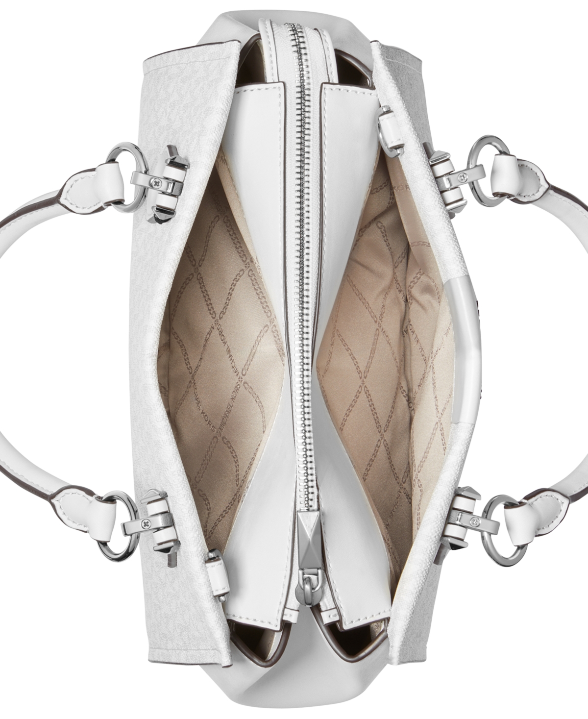 Michael Michael Kors Logo Marilyn Satchel -allum