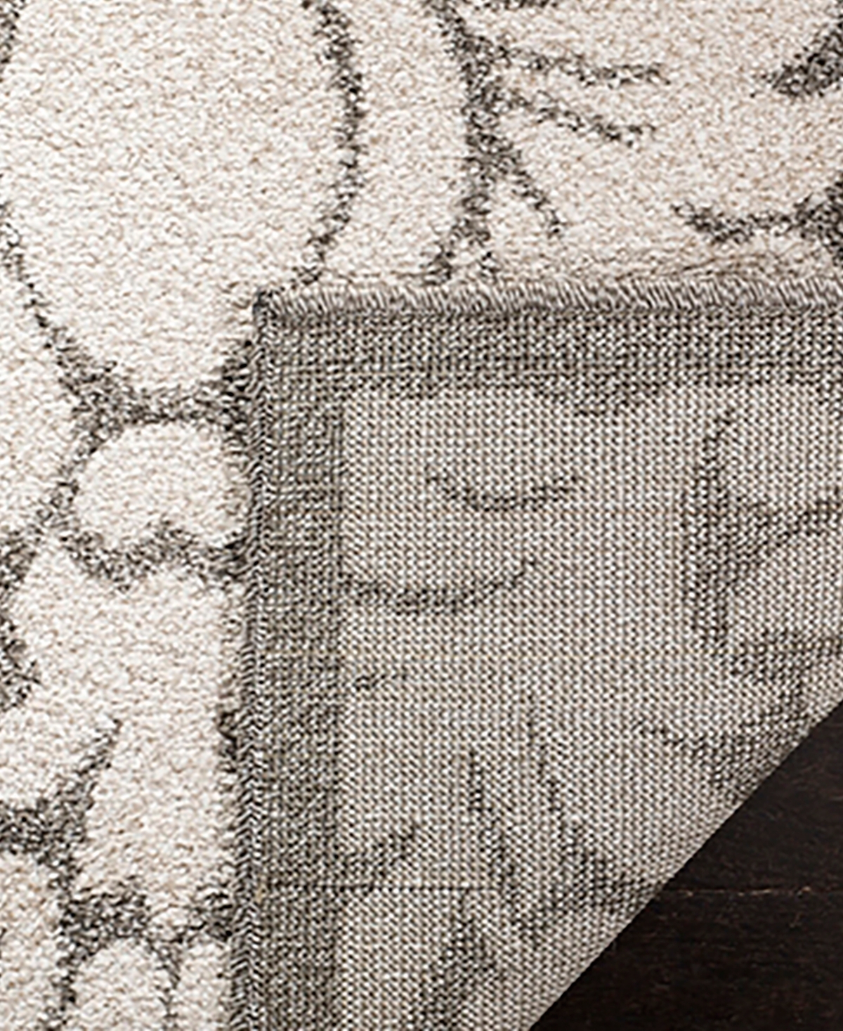 Safavieh Amherst AMT427and Beige Square Area Rug - Dark Gray
