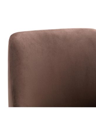 Upholstered Performance Velvet Accent Chair With Metal Leg