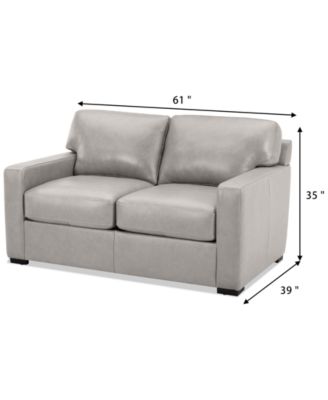 Radley 61"  Leather Loveseat