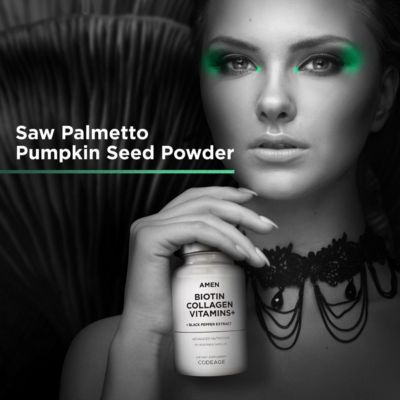 Biotin Collagen Vitamins+ 10,000 mcg Biotin Supplement - Hydrolyzed Collagen, Vitamins C & E, Folate, Hyaluronic Acid, Keratin, MSM, 90 Capsules