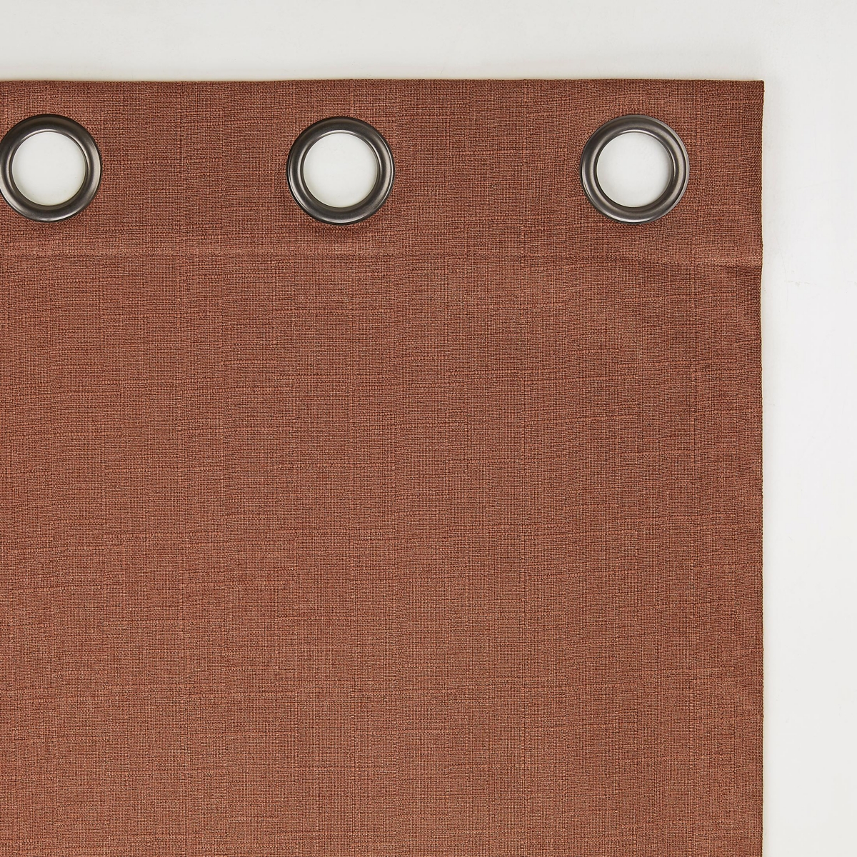 Sun Zero Channing Grid Texture Blackout Grommet Curtain Panel, 63