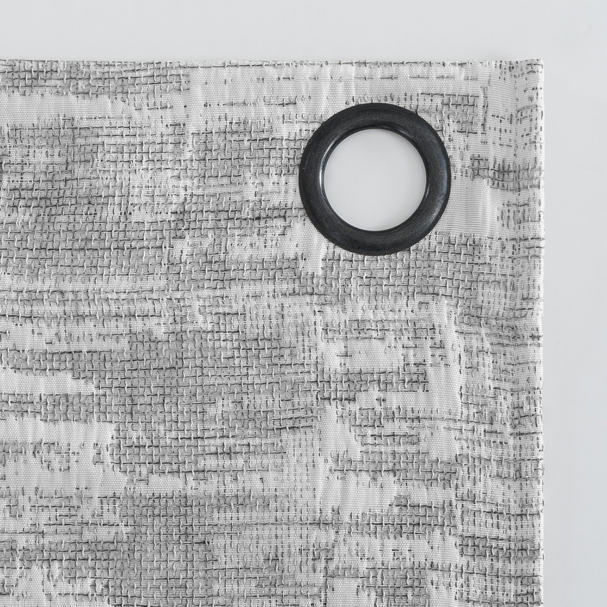 Parrish Distressed Grid Thermal Extreme 100% Blackout Grommet Curtain Panel