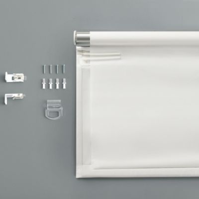 Hailey Pink Ribbon Border 100% Blackout Cordless Roman Shade