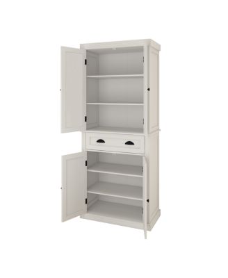Four-Door, One-Drawer Cabinet, Field Grid Model-White