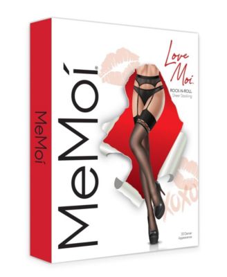 Women's Rock-N-Roll 20 Denier Sheer Fishnet Trim Stocking