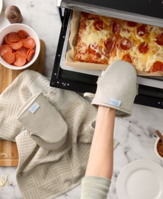 Basics Silicone Basketweave Mini Oven Mitts, Set of 2