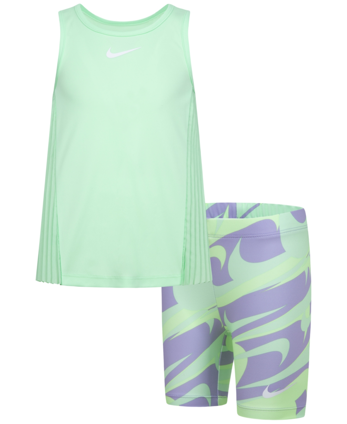 Shop Nike Little Girls 2-pc. Prep In Your Step Shorts & Top Set In Phydrang