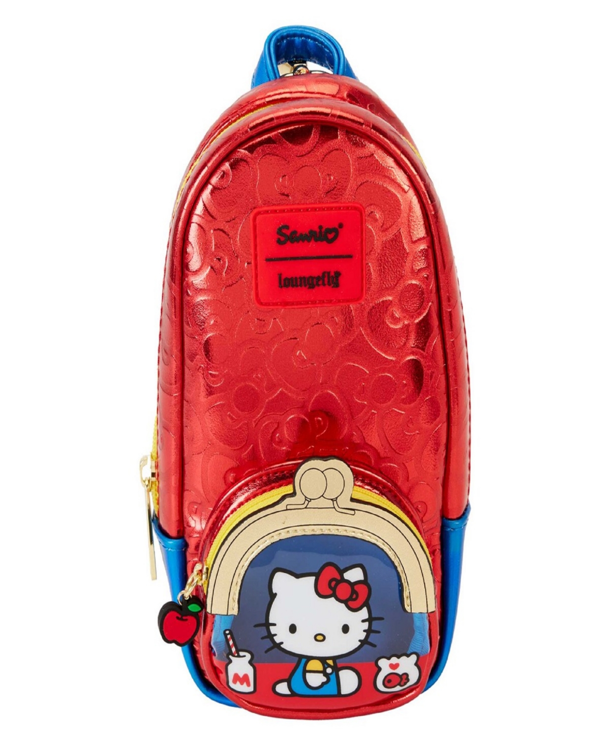 Loungefly Hello Kitty Friends 50th Anniversary Classic Mini Backpack Pencil Case In Red
