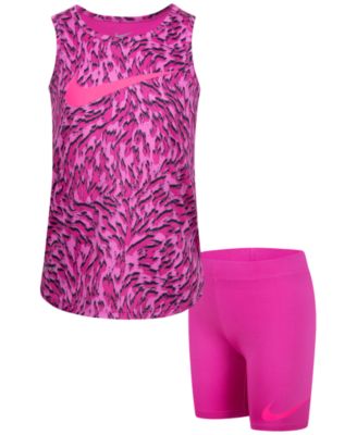 Nike - Little Girls Veneer Tank Top and Shorts Set