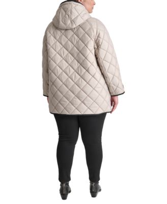 新作セール DKNY ミドル QUILTED COAT WITH TOGGLE キルティング DKNY Women's Hooded Toggle Quilted Coat - Macy's