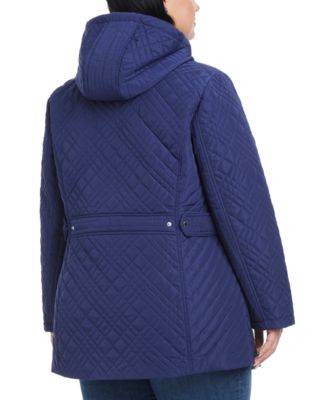 ジャケット・アウター YILON Cinched waist midi coat NAVY YILON Cinched waist midi coat NAVY