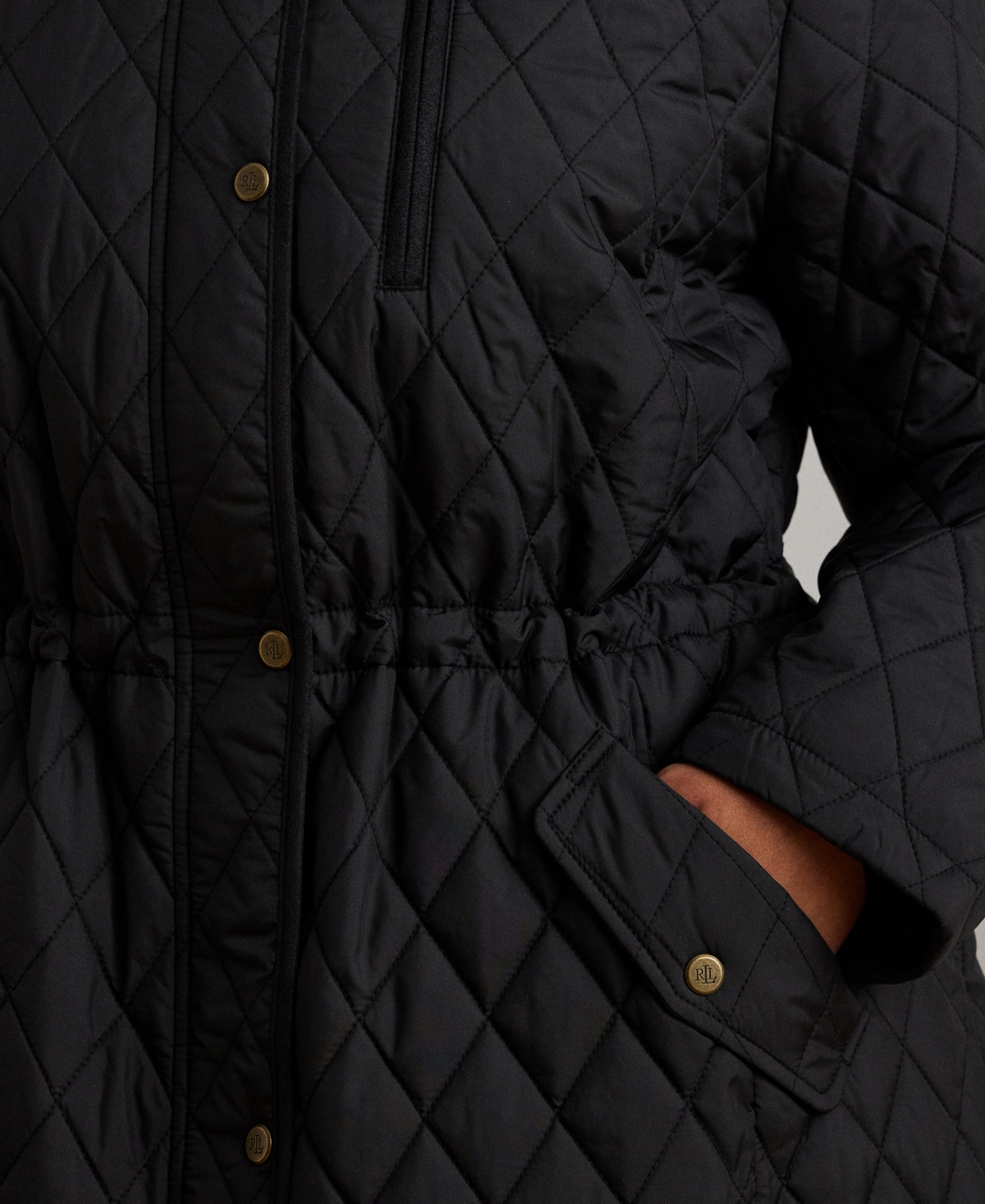 Lauren Ralph Lauren Plus Size Hooded Quilted Anorak Coat