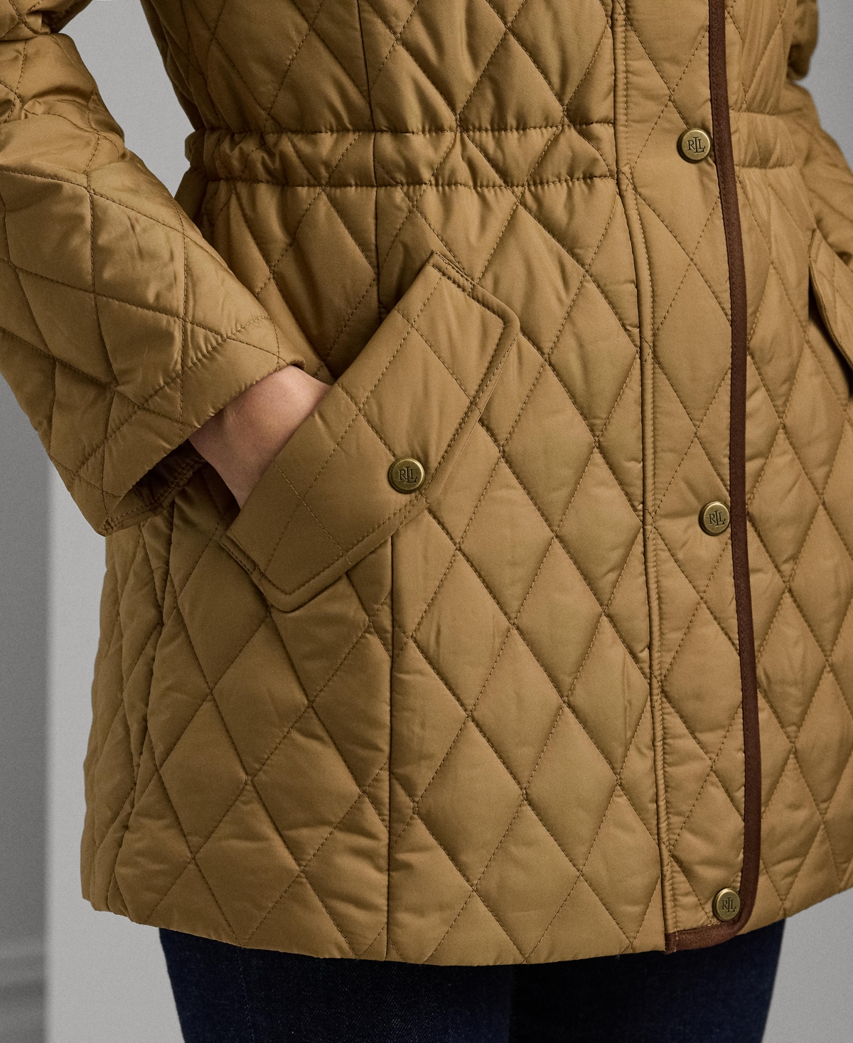 Lauren Ralph Lauren Women's Hooded Anorak Quilted Coat