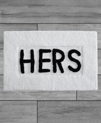 Hers Cotton Bath Rug, 21" x 34"