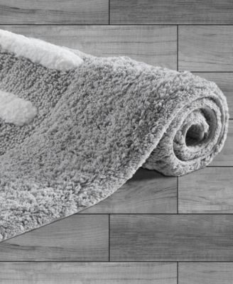 His Cotton Bath Rug, 21" x 34"