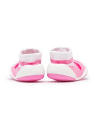 Infant Girl Breathable Washable Non-Slip Sock Shoes T-Strap Heart