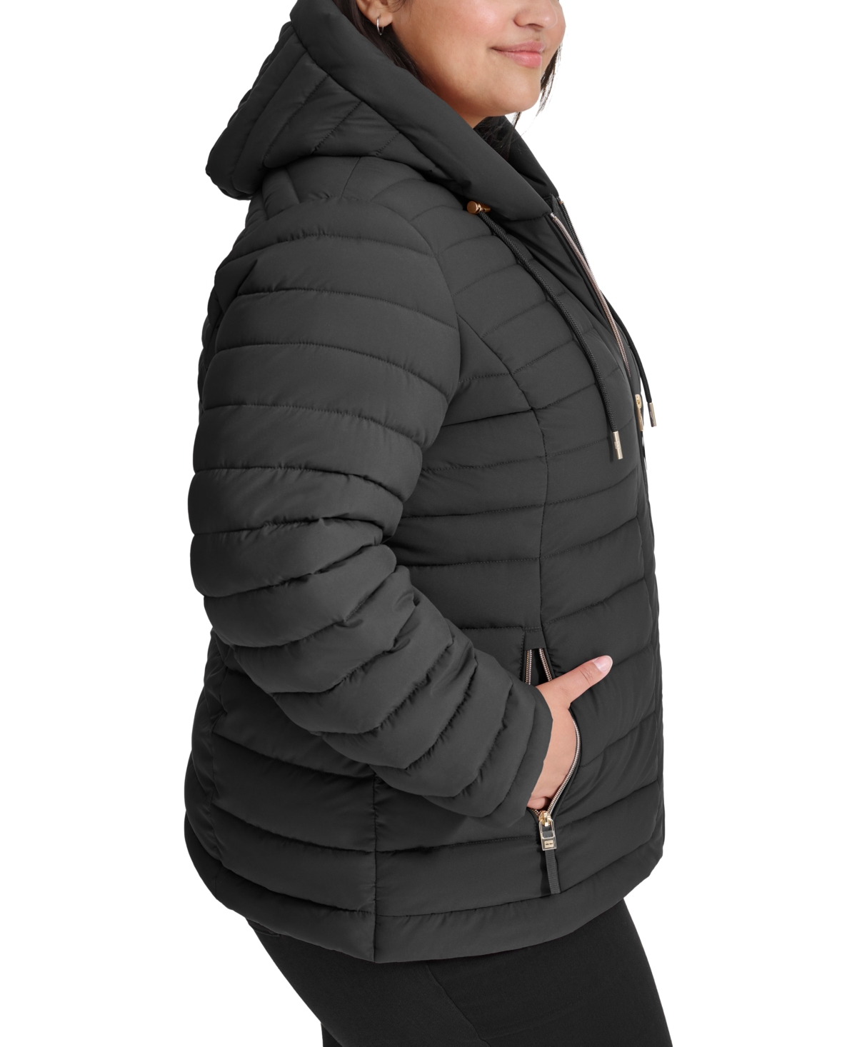 Tommy Hilfiger Plus Size Hooded Packable Puffer Coat, Created for Macy's