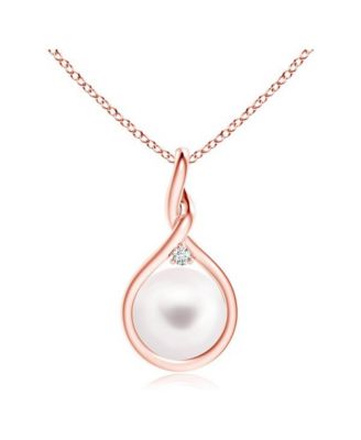 Pearl Cubic Zirconia White Pearl Necklace