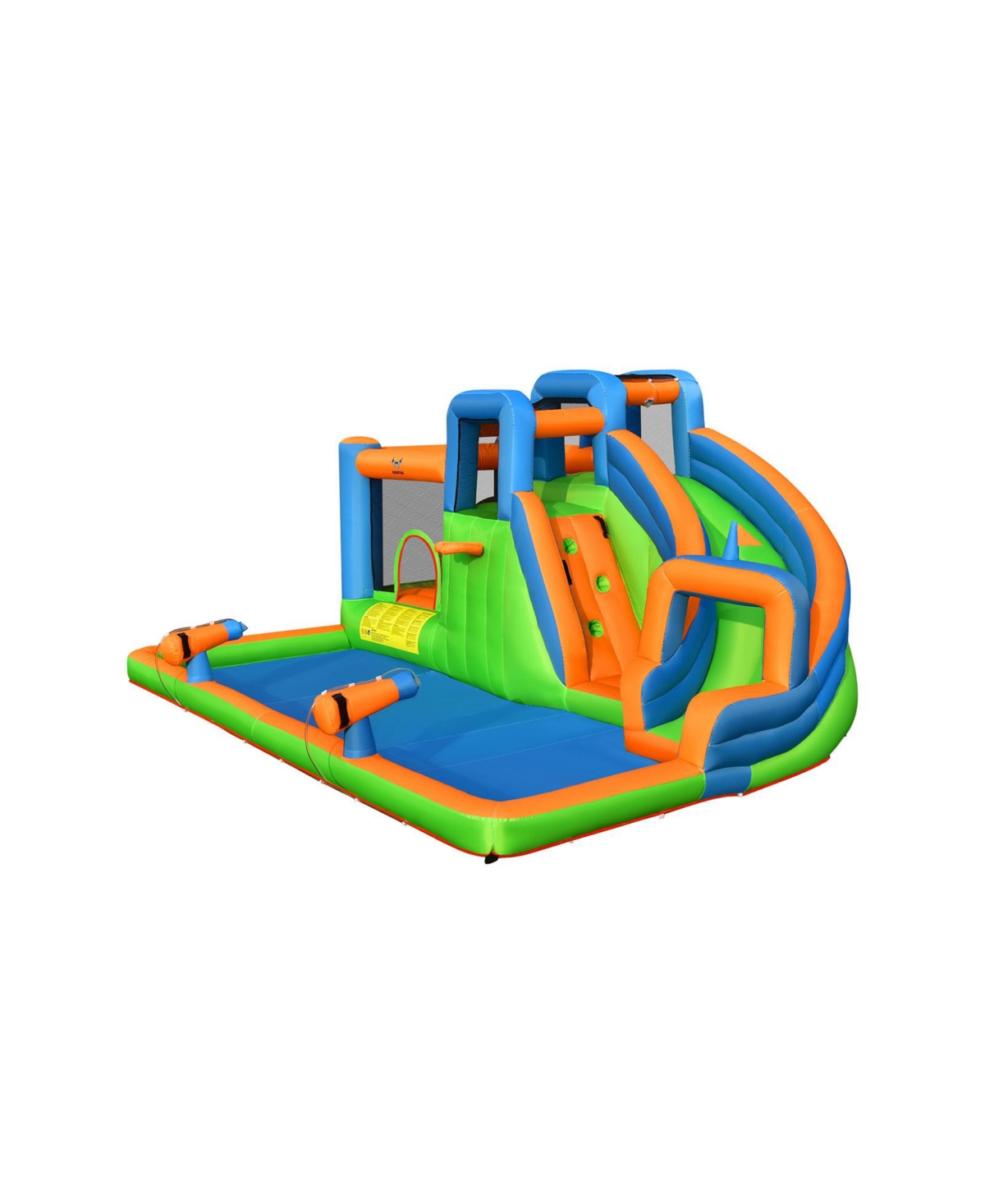 Inflatable Water Slide with Dual Climbing Walls and Blower Excluded - Open Miscellaneous