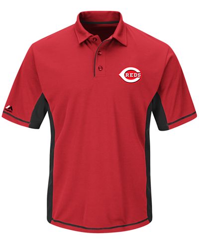 Majestic Men's Cincinnati Reds Top of the Inning Polo