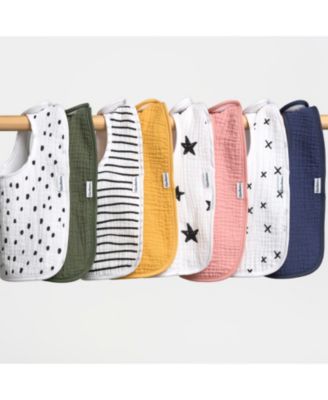 Baby Muslin 8 Pack Drooling Bibs