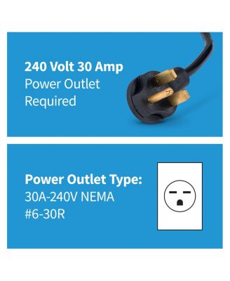 2-in-1 Freestanding or Ceiling/Wall Mounted 240v Electric Garage Heater, 500 sq. ft. with Remote Control, Perfect for Garages