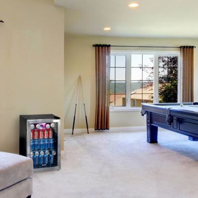 90-Can Freestanding Beverage Cooler Refrigerator