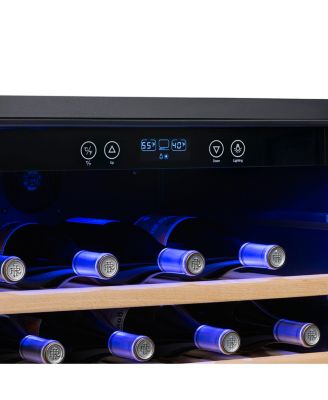 24" Built-In 52 Bottle Compressor Wine Fridge in Stainless Steel with Precision Digital Thermostat and Premium Beech Wood Shelves