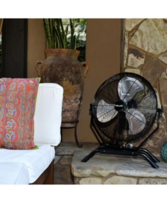 20" High Velocity Outdoor Fan, Heavy Duty Waterproof 2-in-1 Floor Stand or Wall Mount Fan, Adjustable Tilt and 3 Speeds up to 4650 CFM | Wall Fan or Garage Fan for Indoor, Patio, Gym or Porch