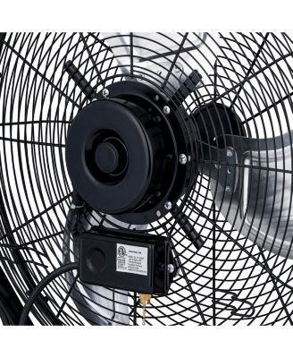 20" High Velocity Outdoor Fan, Heavy Duty Waterproof 2-in-1 Floor Stand or Wall Mount Fan, Adjustable Tilt and 3 Speeds up to 4650 CFM | Wall Fan or Garage Fan for Indoor, Patio, Gym or Porch