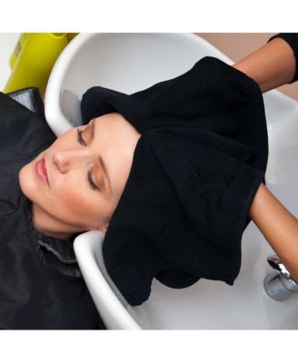 Bleach-Safe Cotton Salon Towels (12 Pack), Full Size 16x28 in., Solid Color, Absorbent Hair Drying Towel, Perfect for Salon and Spa