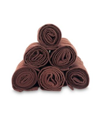 Bleach-Safe Cotton Salon Towels (12 Pack), Jr. Size 16x27 in., Solid Color, Absorbent Hair Drying Towel, Perfect for Salon and Spa