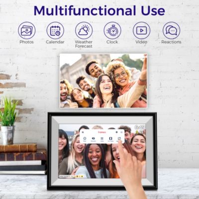 10.1" WiFi Frameo Digital Picture Frame - 32GB Built in Storage