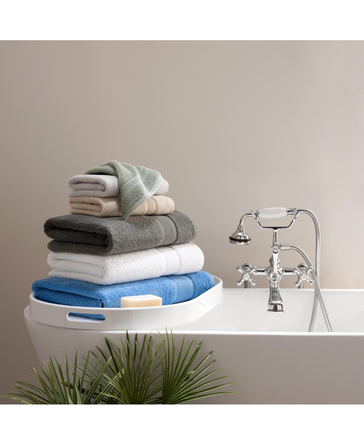 Aston and Arden Aegean Eco-Friendly Recycled Turkish Washcloths (8 Pack), 13x13, Gsm, Solid Color with Weft Woven Stripe Dobby, 50% Recycled, 50%