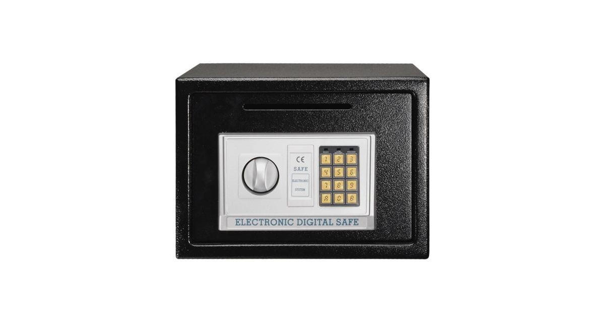 Slickblue Black 14" Digital Depository Cash Safe Box