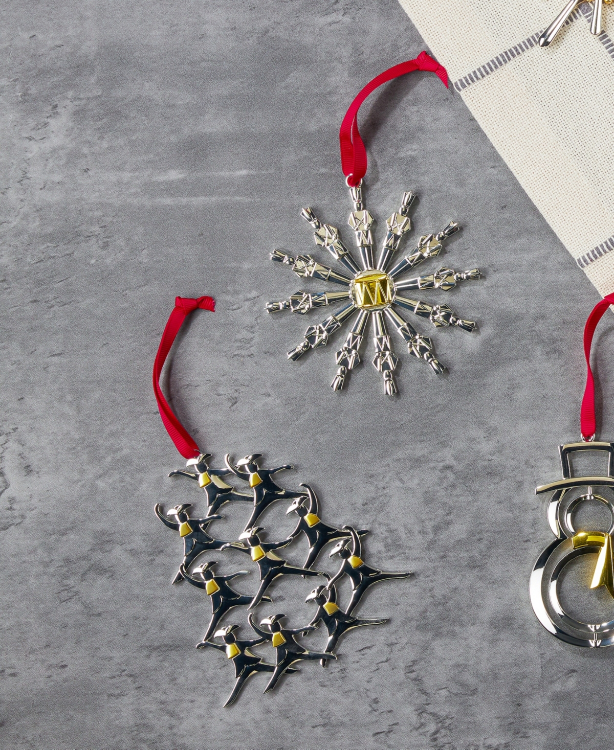 Nambe Twelve Days Of Christmas: 10 Lords A Leaping Ornament In Silver