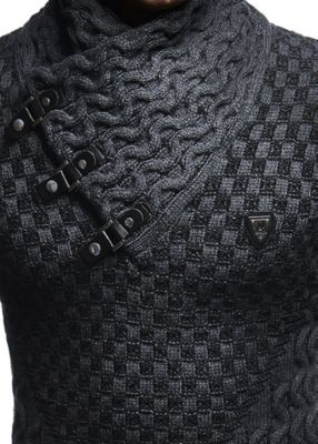 Men's Chunky Knit Pullover Sweater