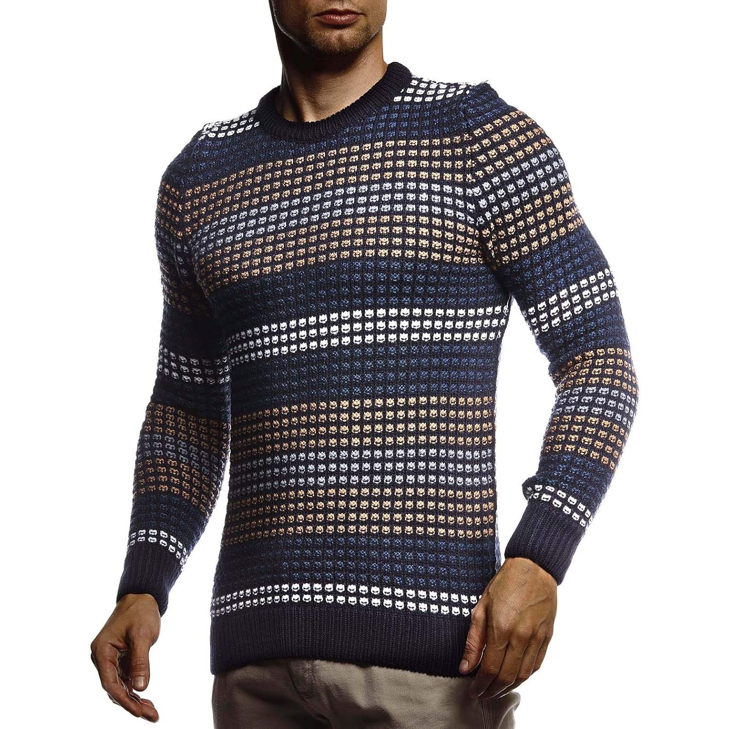 Men's Stylish Sweater Longsleeve Pullover Sweatshirt Hoodie For Men Slim Fit