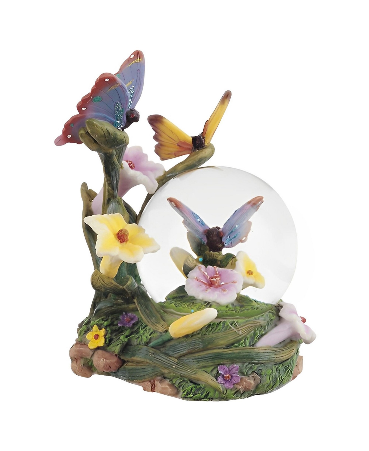 5"H Butterflies Glitter Snow Globe Home Decor Perfect Gift for House Warming, Holidays and Birthdays - Multicolor