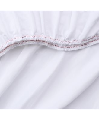 Arkwright Bulk Fitted Microfiber Sheets - (6 Pack) Color-Coded Hem Threads Bedding Essentials Supplies for Hosts of Hotel, Motel, or Rental Properties, Color Options, Full