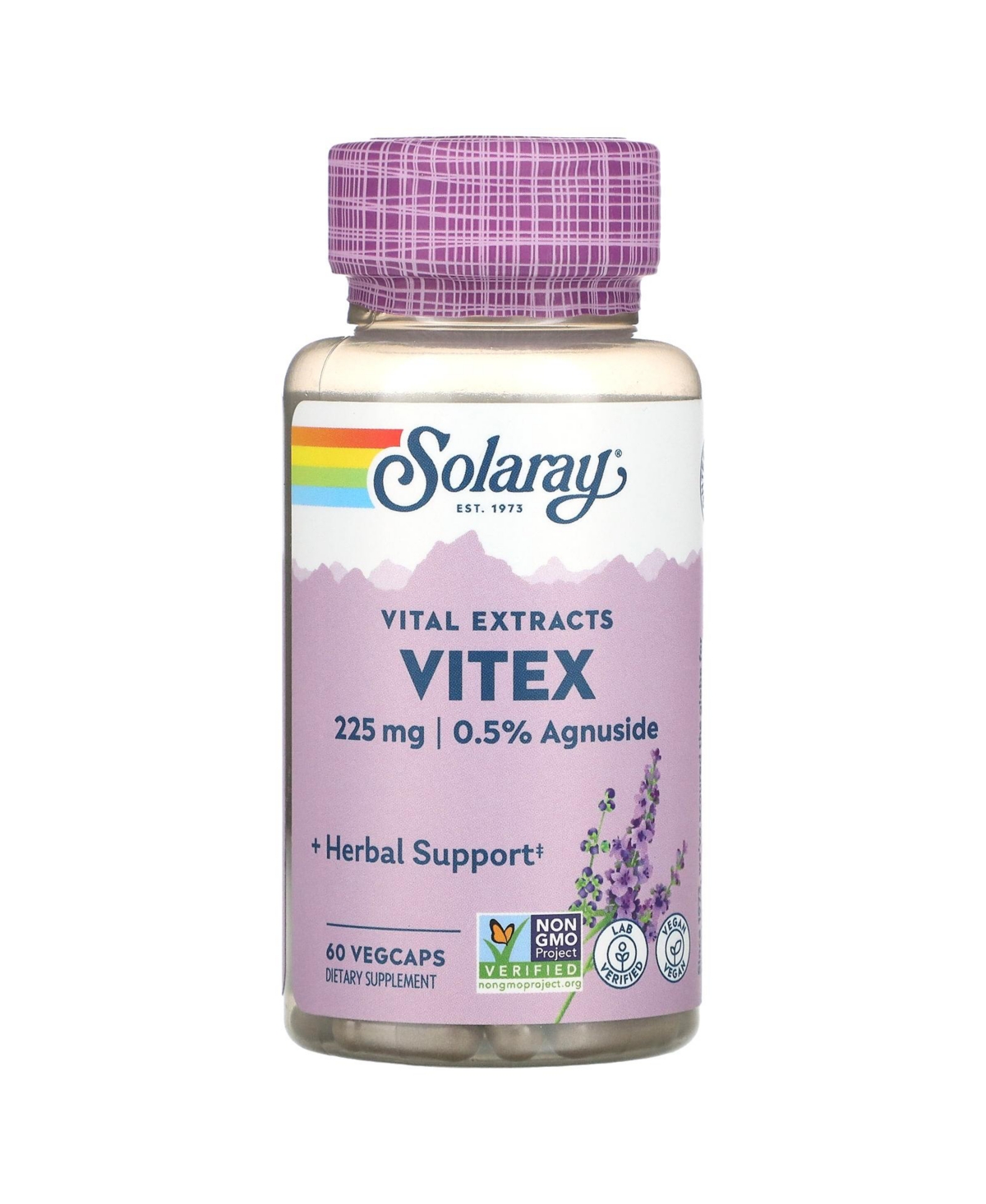 Vitex Berry Extract 225 mg - 60 VegCaps - Assorted Pre-pack (See Table