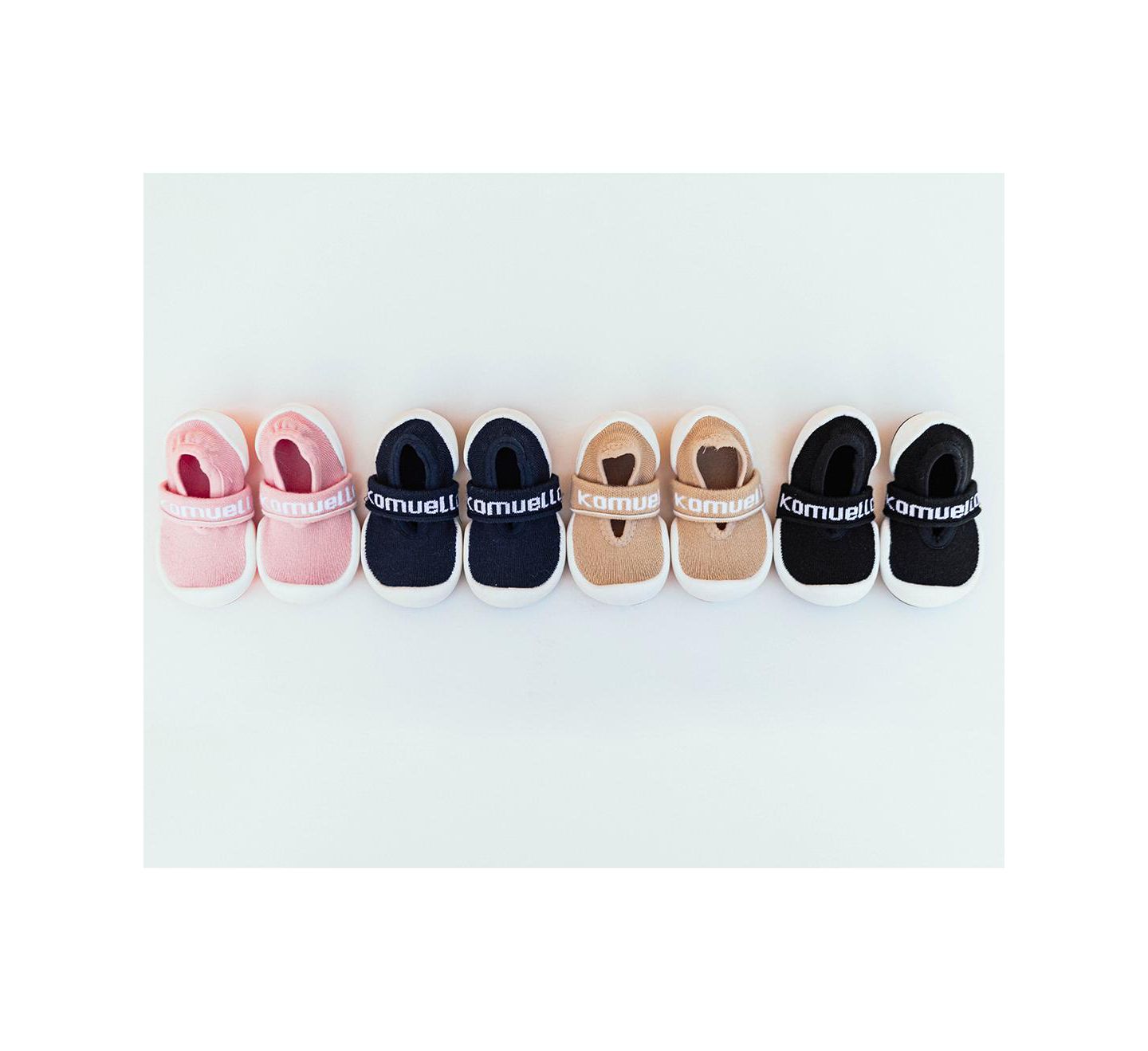 Обувь Komuello Girl First Walk Sock Shoes Flat Navy для мальчиков-малышей — фото 3